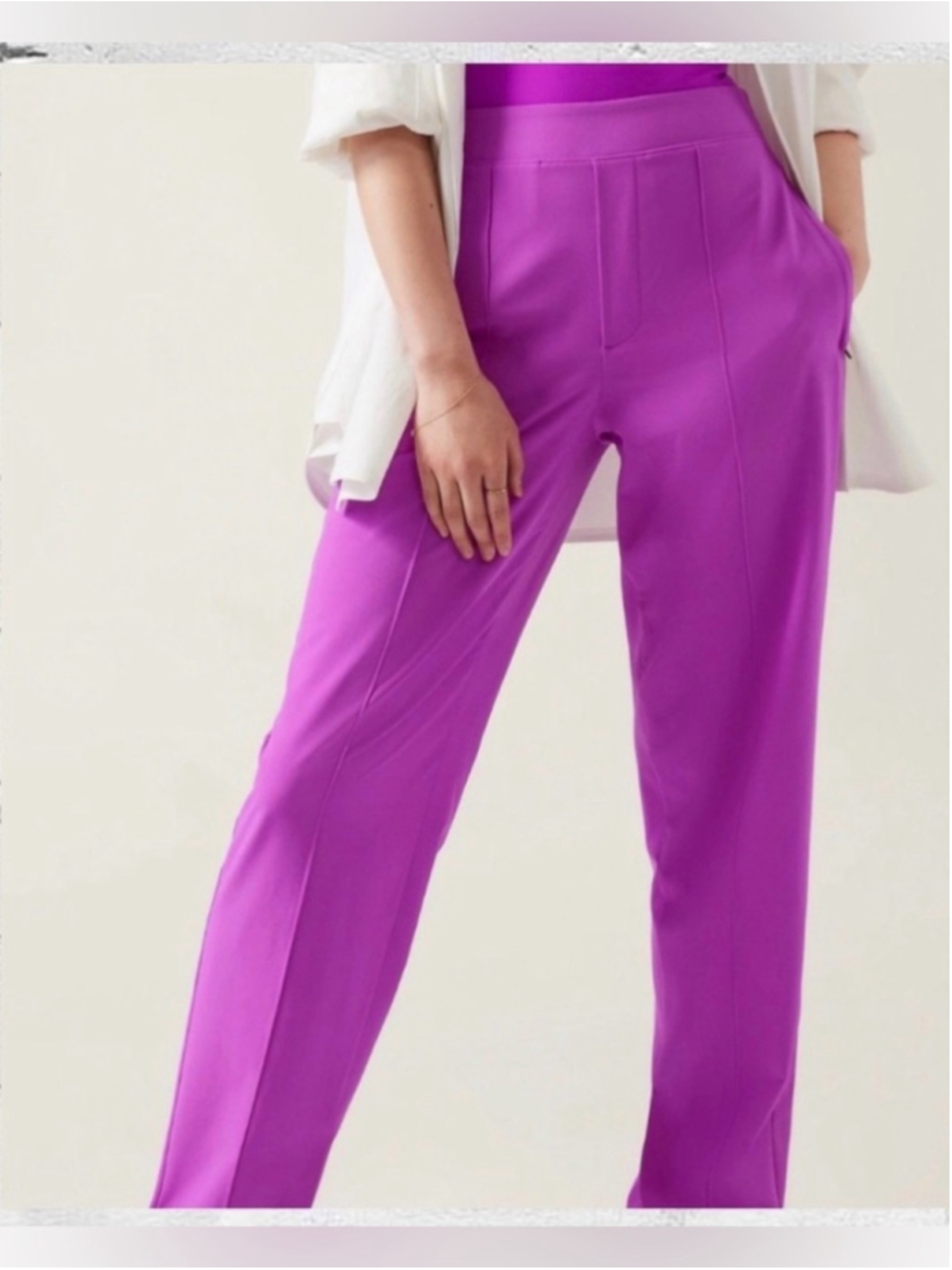 ATHLETA VIENNA SLIM PANT IN JAZZY PURPLE